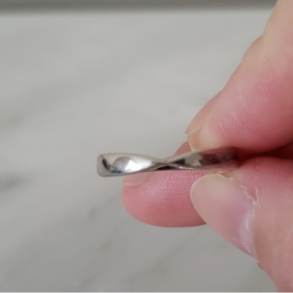 Tiffany Harmony Style Moissanite Wedding Ring Set - Picture 5 of 5